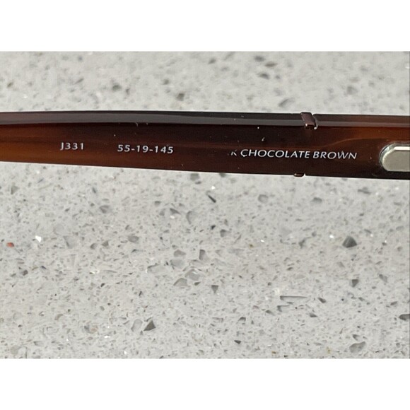 Jones New York Eyeglasses FRAMES ONLY J331 Dark Chocolate Brown 52-19-145 READ - Picture 5 of 10